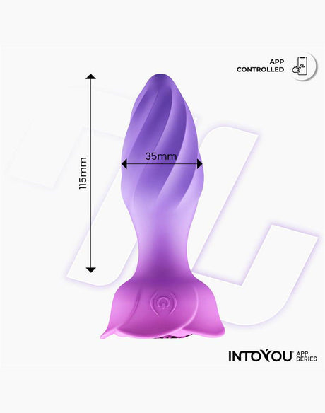 IY - Moxy - Buttplug 360º Rotatie (met App-bediening) - Lila