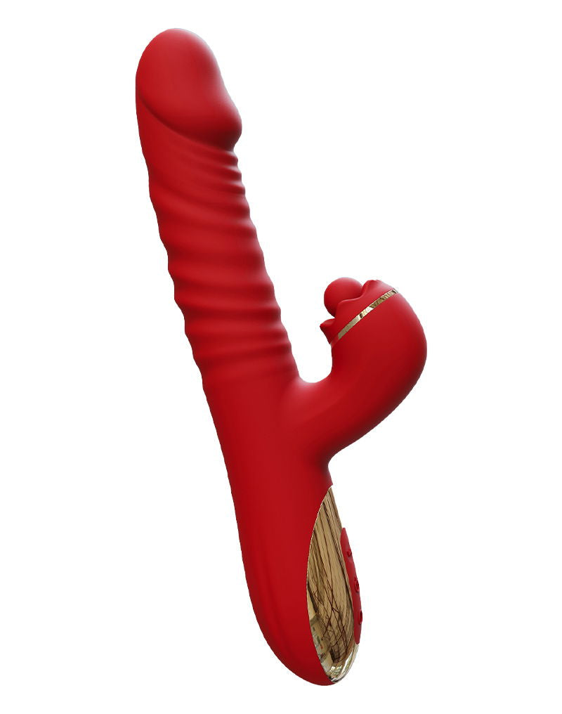 IY - Ascen - Rabbit Vibrator - Stuwende en zwaaiende vibrator met app - Rood