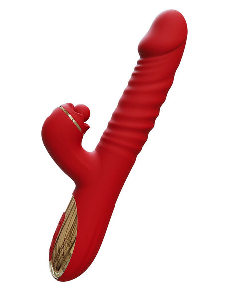 IY - Ascen - Rabbit Vibrator - Stuwende en zwaaiende vibrator met app - Rood
