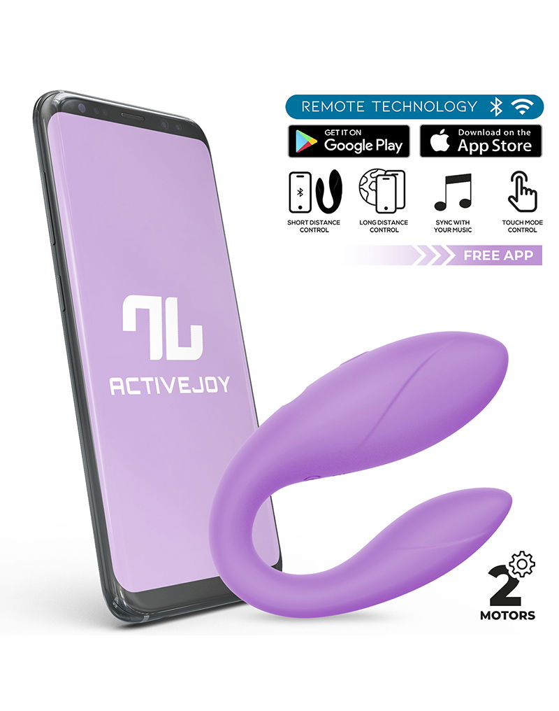 IY - Couple Toy Vibrator met app - Lila