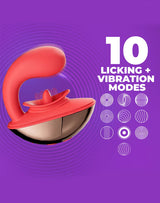 IY - Rondy - Clirotal Vibrator & Lik Tong met App - Rood