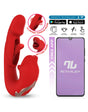 IY - Mouty - Biting & Flipping Rabbit Vibrator met App - Rood