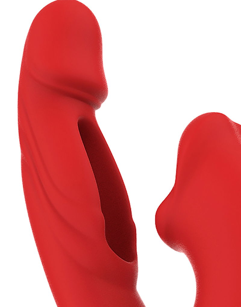 IY - Mouty - Biting & Flipping Rabbit Vibrator met App - Rood
