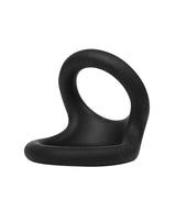 Rimba Bondage Play - Siliconen Dubbele Ring - Zwart