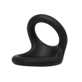 Rimba Bondage Play - Siliconen Dubbele Ring - Zwart
