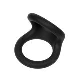 Rimba Bondage Play - Siliconen Dubbele Ring - Zwart