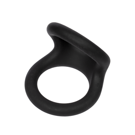 Rimba Bondage Play - Siliconen Dubbele Ring - Zwart