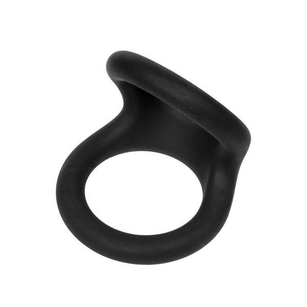 Rimba Bondage Play - Siliconen Dubbele Ring - Zwart