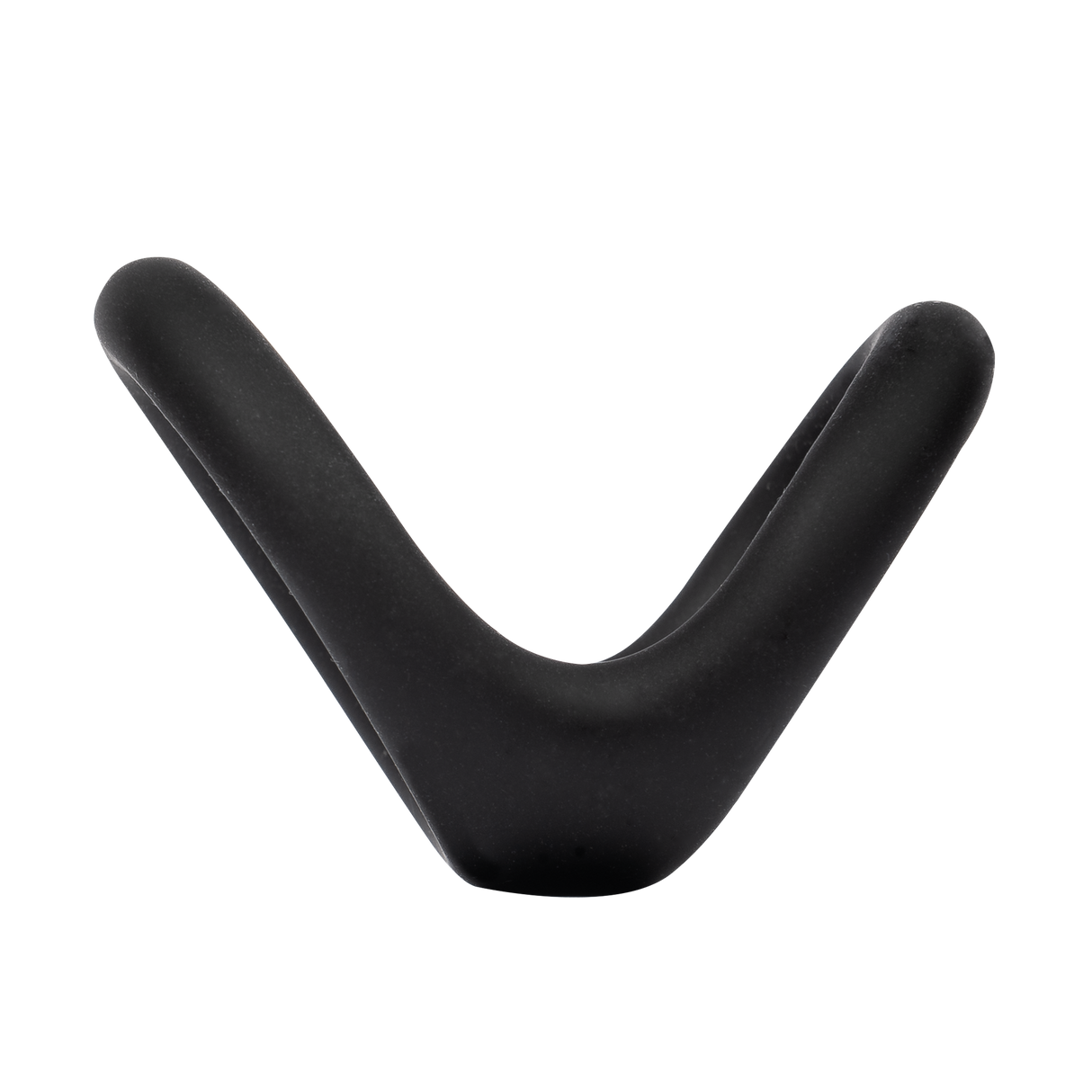 Rimba Bondage Play - Siliconen Dubbele Ring - Zwart