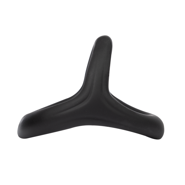 Rimba Bondage Play - Siliconen 3-Ring - Zwart