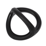 Rimba Bondage Play - Siliconen 3-Ring - Zwart