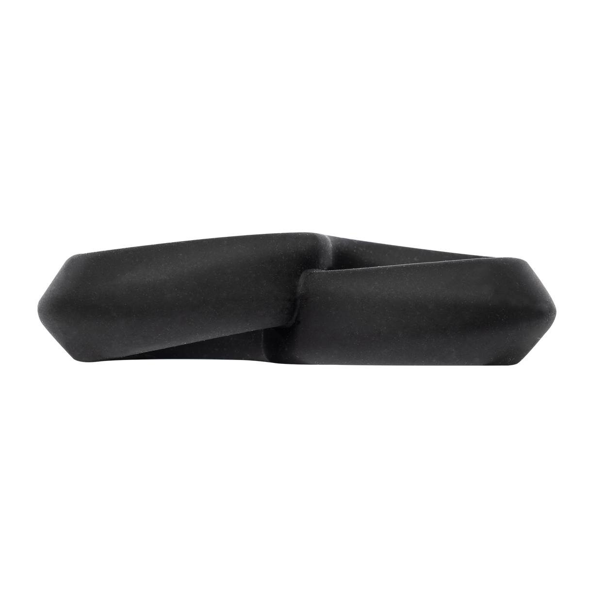 Rimba Bondage Play - Siliconen 8-vormige ring - Zwart