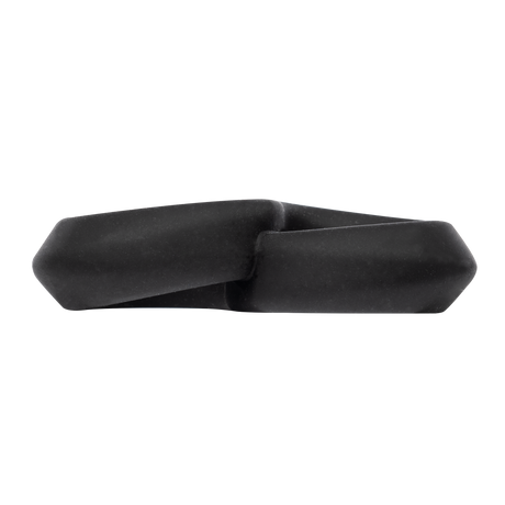 Rimba Bondage Play - Siliconen 8-vormige ring - Zwart