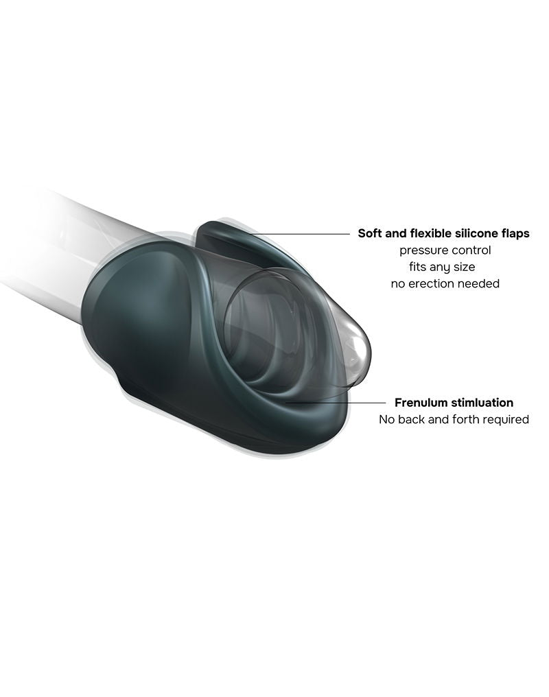 MANWAN - Starter - Oplaadbare Masturbator - Dennengrijs