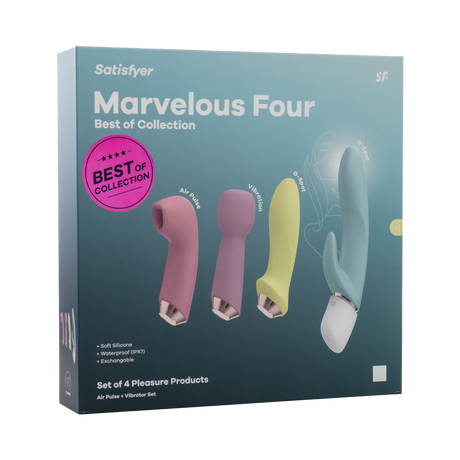 Satisfyer - Marvelous Four - Air Pulse + Vibrator Set - Multicolor