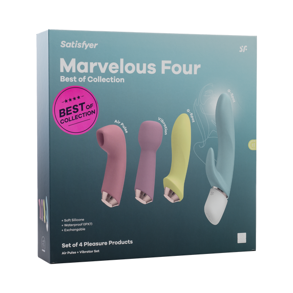 Satisfyer - Marvelous Four - Air Pulse + Vibrator Set - Multicolor