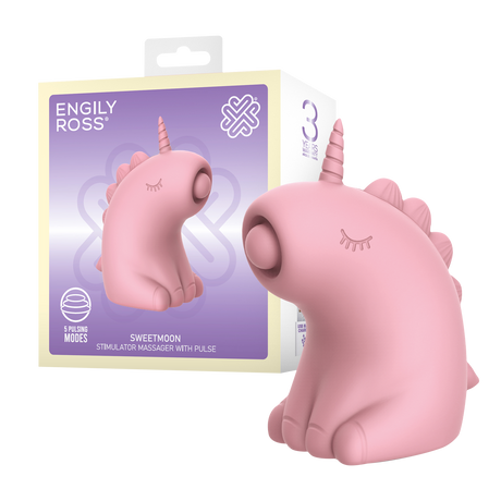 ER - Sweetmoon Unicorn - Massager met Pulse - Zachtroze