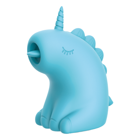 ER - Snowflake Unicorn - Massager met Likkende Tong - Blauw