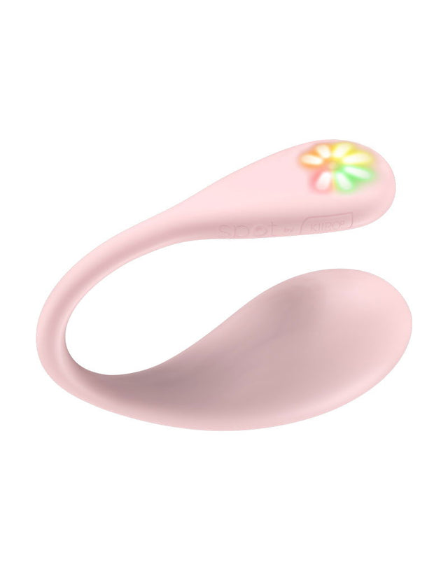 KIIROO- Spot - Draagbare Interactieve Ei-vibrator - Kiss Me Pink