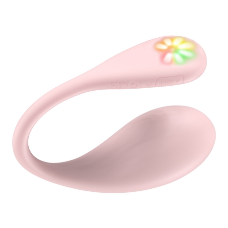 KIIROO- Spot - Draagbare Interactieve Ei-vibrator - Kiss Me Pink