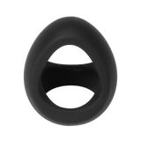 Rimba Bondage Play - Siliconen Driehoekige Cockring - Zwart