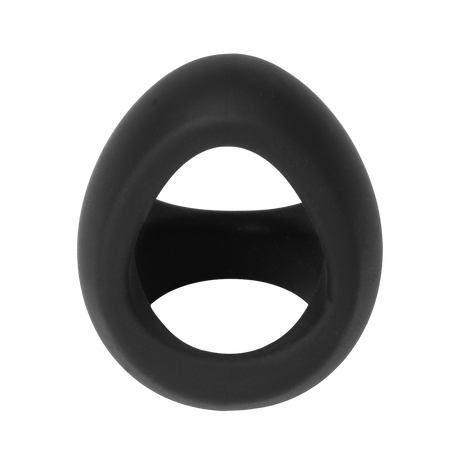 Rimba Bondage Play - Siliconen Driehoekige Cockring - Zwart