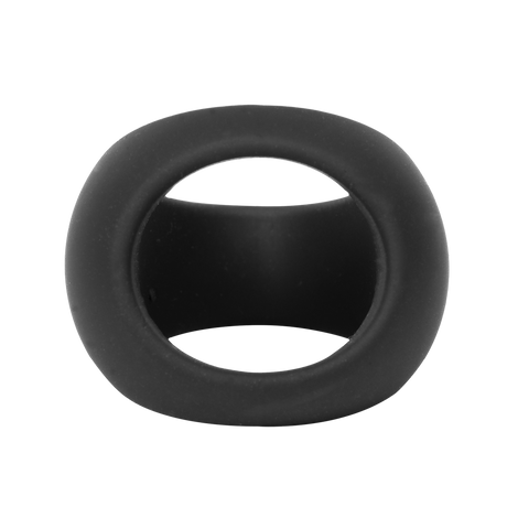 Rimba Bondage Play - Siliconen Driehoekige Cockring - Zwart