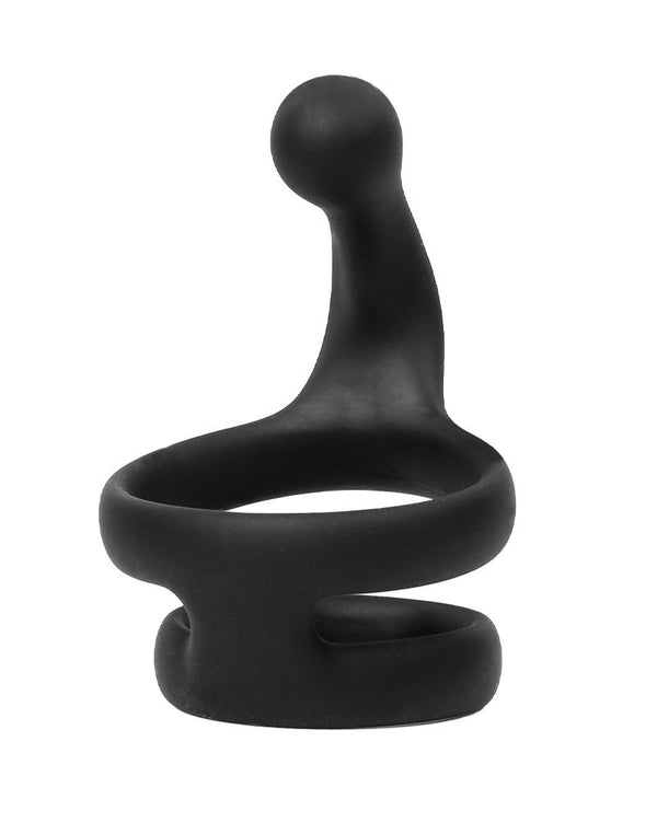 Rimba Bondage Play - Siliconen Cockring - Zwart