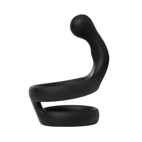 Rimba Bondage Play - Siliconen Cockring - Zwart