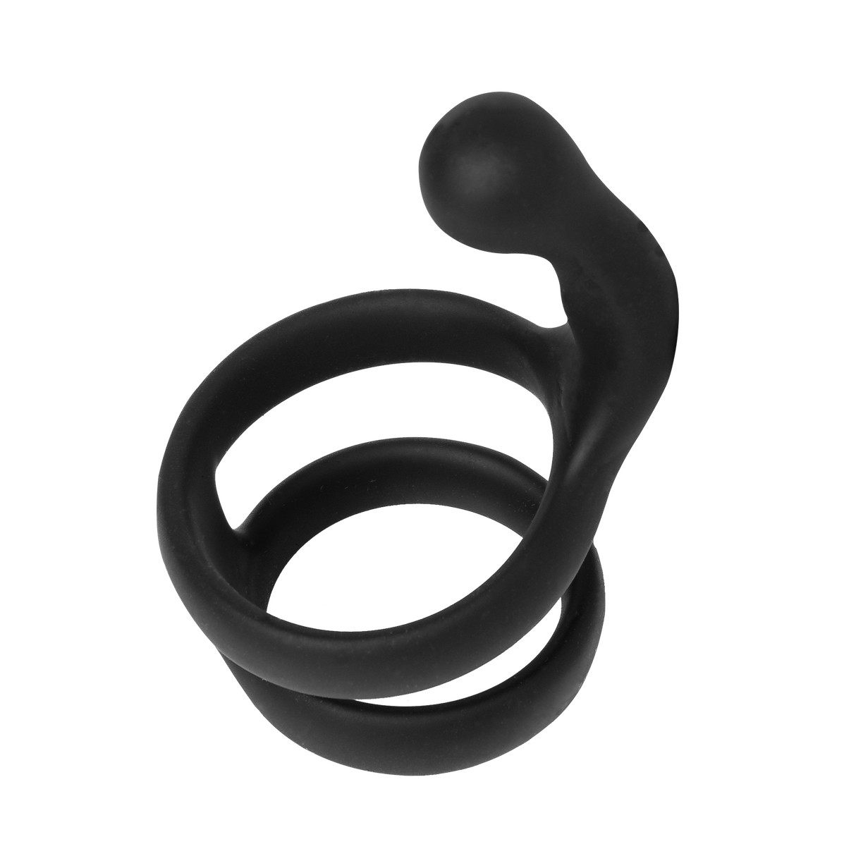 Rimba Bondage Play - Siliconen Cockring - Zwart