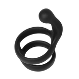 Rimba Bondage Play - Siliconen Cockring - Zwart