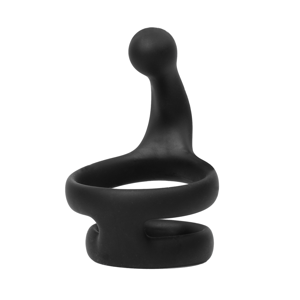 Rimba Bondage Play - Siliconen Cockring - Zwart