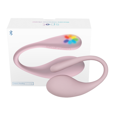 KIIROO- Spot - Draagbare Interactieve Ei-vibrator - Kiss Me Pink