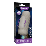 LoveToy - Knights Ring - Vibrerende Dual Purpose Sleeve - Spiraal - Wit