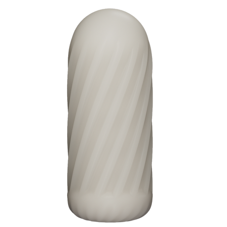 LoveToy - Knights Ring - Vibrerende Dual Purpose Sleeve - Spiraal - Wit