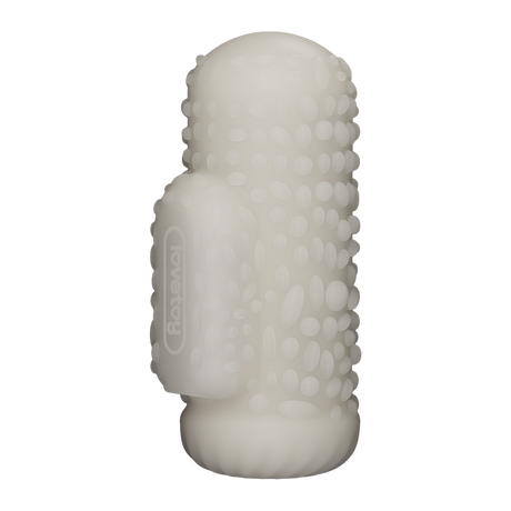 LoveToy - Knights Ring - Vibrerende Dual Purpose Sleeve - Drip - Wit