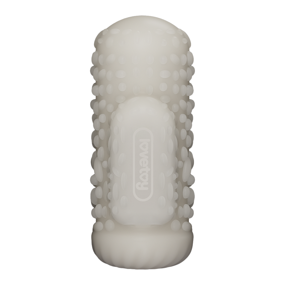 LoveToy - Knights Ring - Vibrerende Dual Purpose Sleeve - Drip - Wit