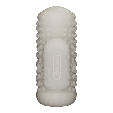 LoveToy - Knights Ring - Vibrerende Dual Purpose Sleeve - Drip - Wit