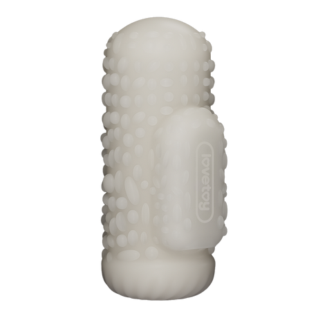 LoveToy - Knights Ring - Vibrerende Dual Purpose Sleeve - Drip - Wit