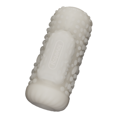 LoveToy - Knights Ring - Vibrerende Dual Purpose Sleeve - Drip - Wit