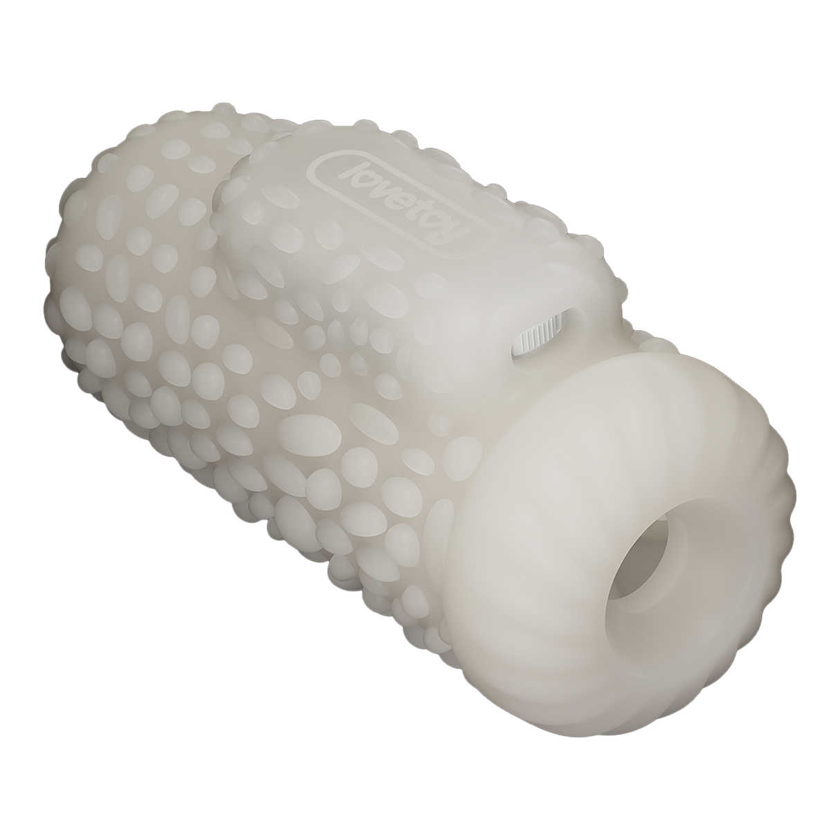 LoveToy - Knights Ring - Vibrerende Dual Purpose Sleeve - Drip - Wit