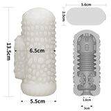 LoveToy - Knights Ring - Vibrerende Dual Purpose Sleeve - Drip - Wit