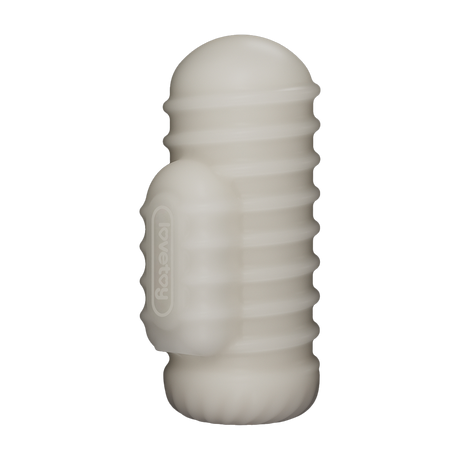 LoveToy - Knights Ring - Vibrerende Dual Purpose Sleeve - Golvend - Wit