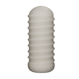 LoveToy - Knights Ring - Vibrerende Dual Purpose Sleeve - Golvend - Wit