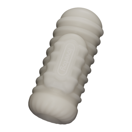 LoveToy - Knights Ring - Vibrerende Dual Purpose Sleeve - Golvend - Wit