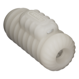 LoveToy - Knights Ring - Vibrerende Dual Purpose Sleeve - Golvend - Wit