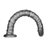 LoveToy - Kingsize Vibrerende Vibrax Slider 40,5 cm - Zilver