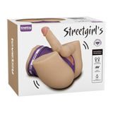 LoveToy - Streetgirl's Dual Motor Sensation Pulse met Dildo - Nude
