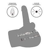 LoveToy - Streetgirl's 17 met buigbare dildo - Nude