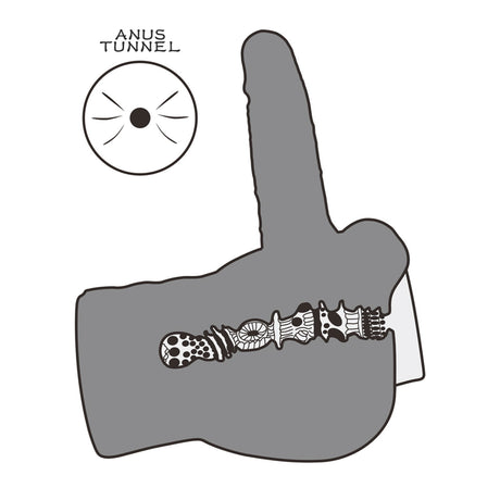 LoveToy - Streetgirl's 14 met buigbare dildo - Nude